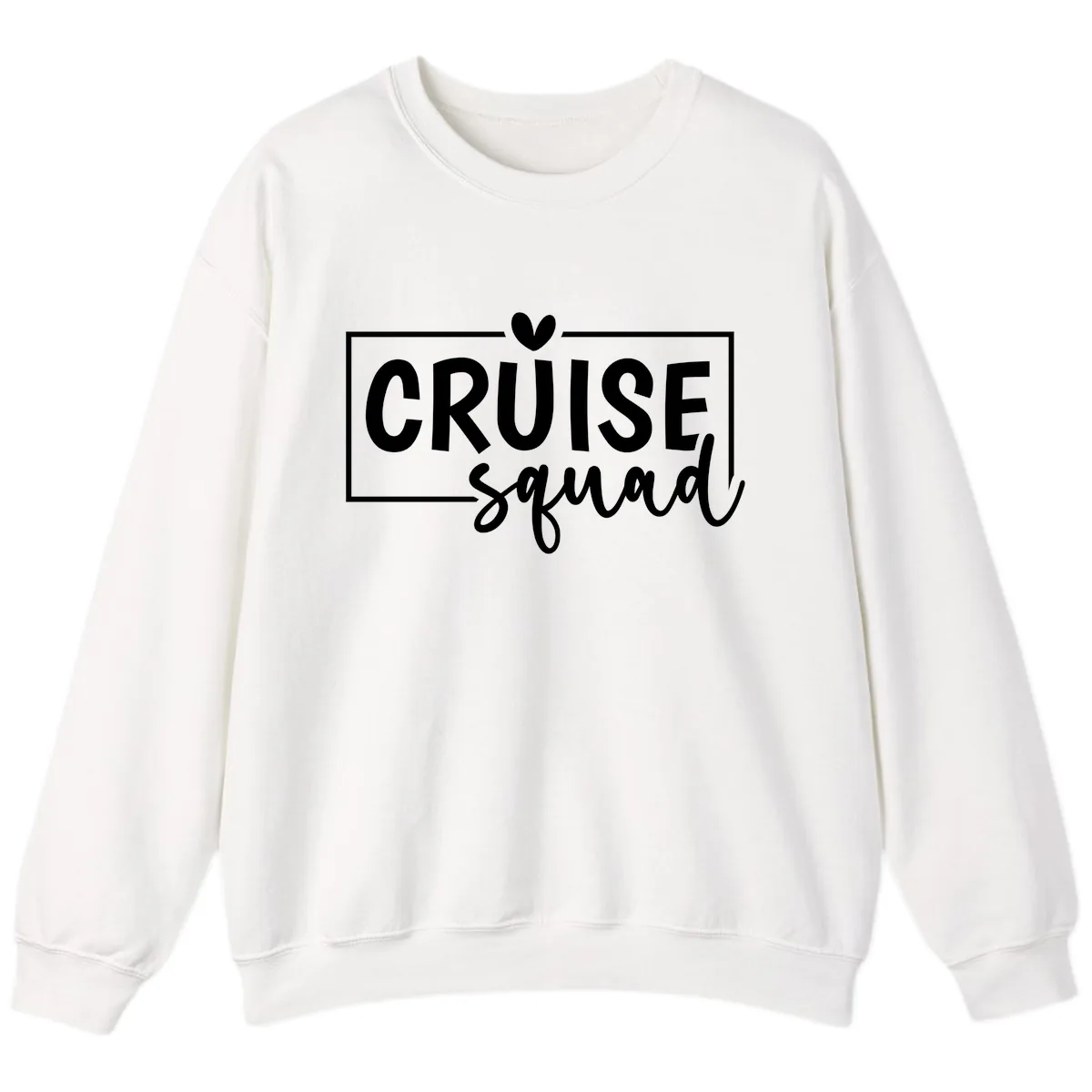 Cruise Squad Matching Family Sweatshirt in White