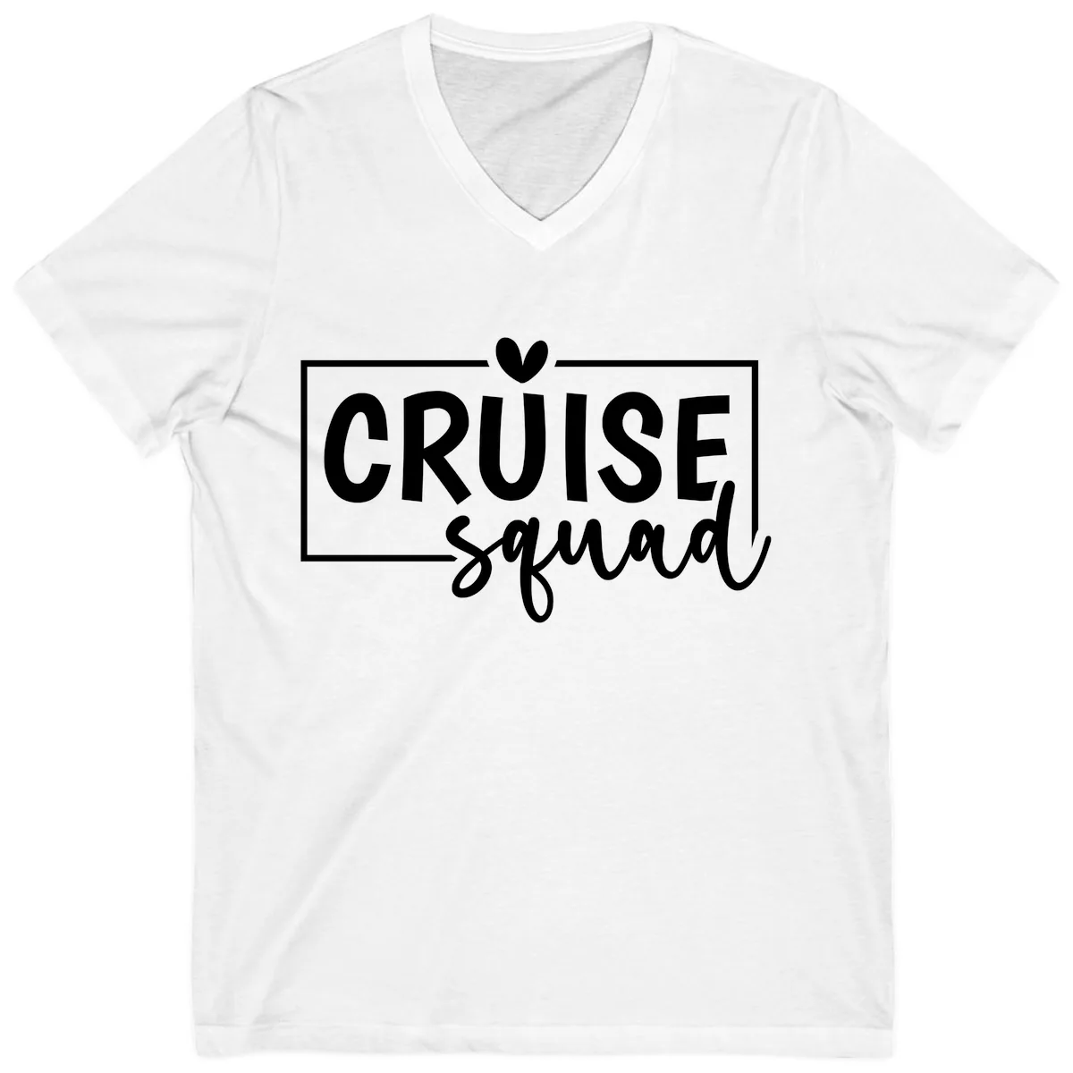 Cruise Squad Matching Family V-Neck in White