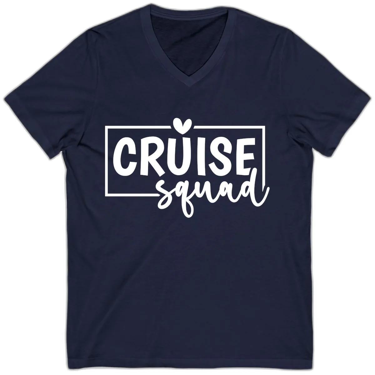 Cruise Squad Matching Family V-Neck in Navy