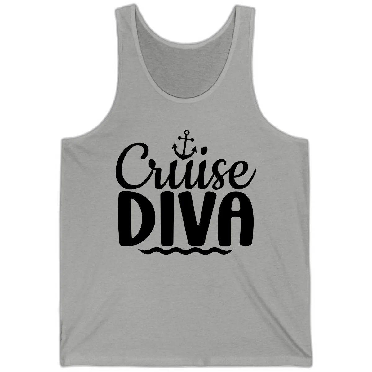 Cruise Diva Anchor Waves Tank in Athletic Heather