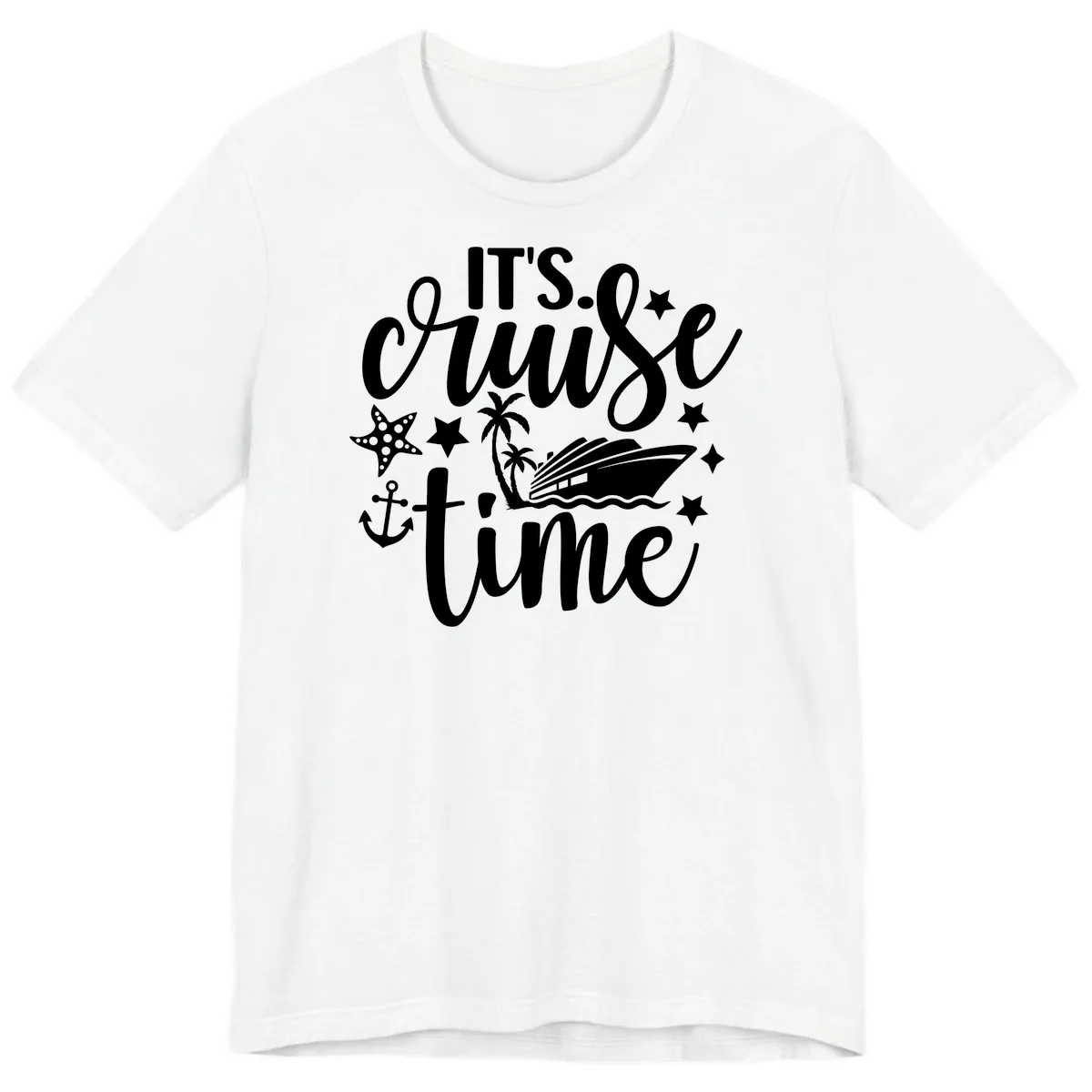 It's Cruise Time Nautical Design Premium T-Shirt in White