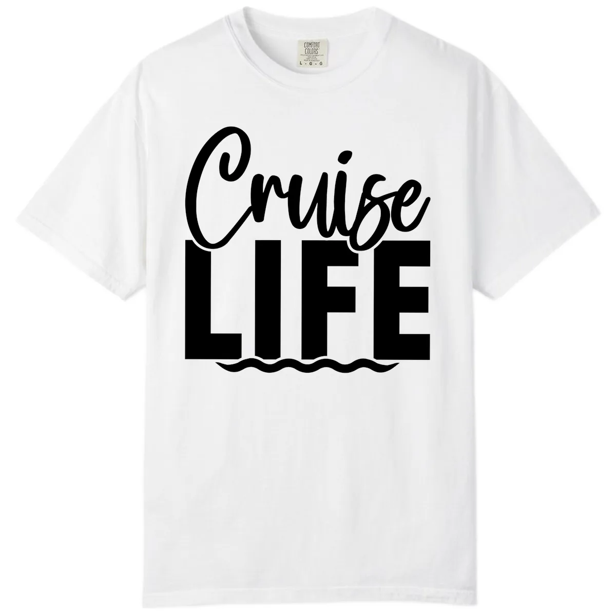 Cruise Life Waves Comfort Color in White