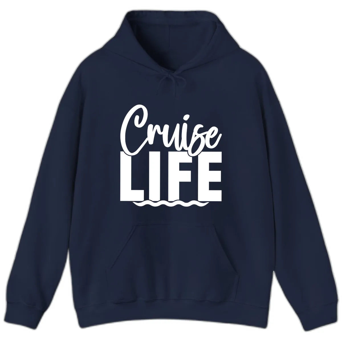 Cruise Life Waves Hoodie in Navy