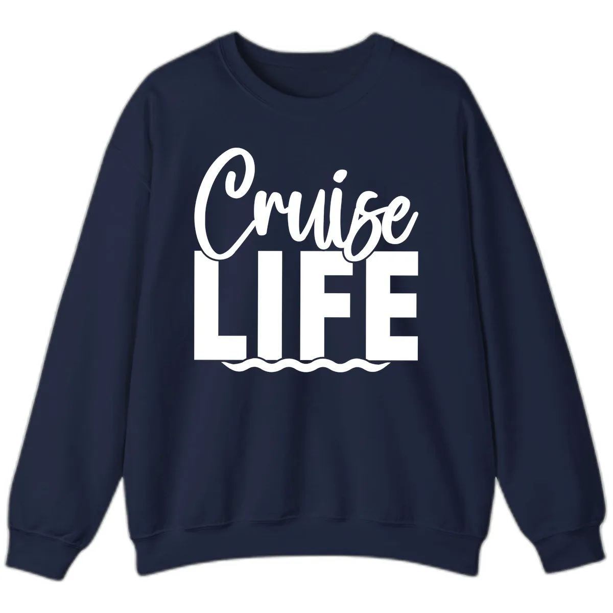 Cruise Life Waves Sweatshirt in Navy