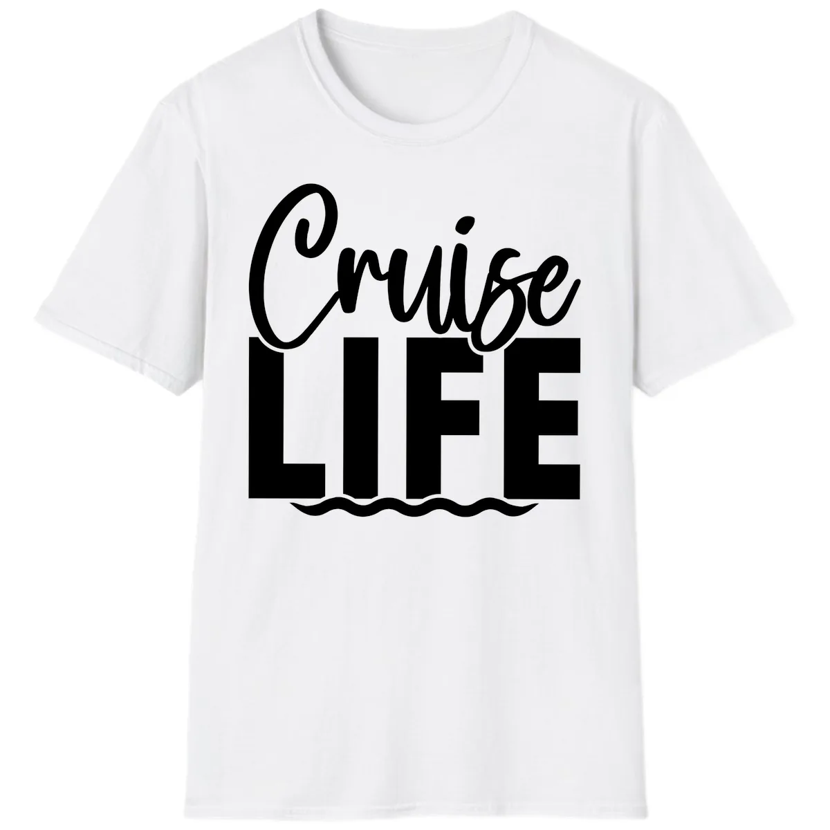 Cruise Life Waves T-Shirt in White