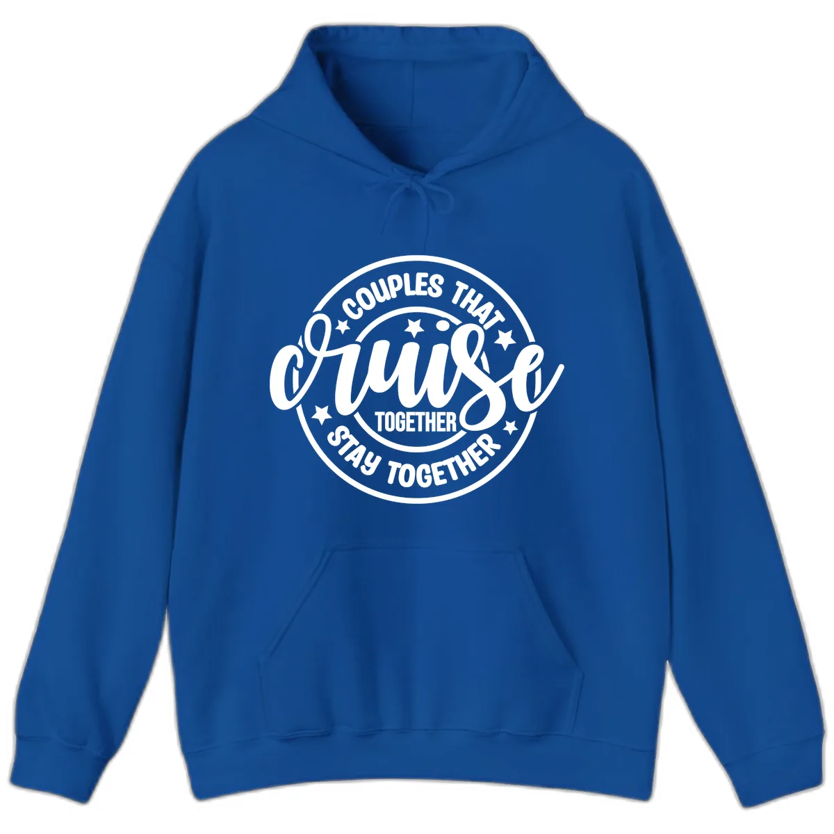 Couples That Cruise Together Hoodie in Royal