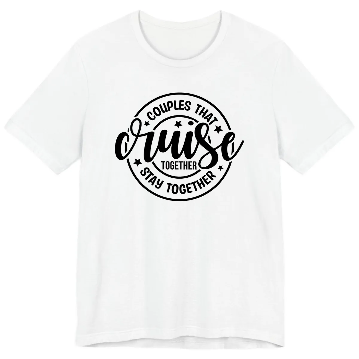 Couples That Cruise Together Premium T-Shirt in White