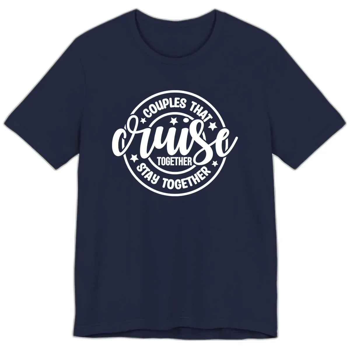 Couples That Cruise Together Premium T-Shirt in Navy