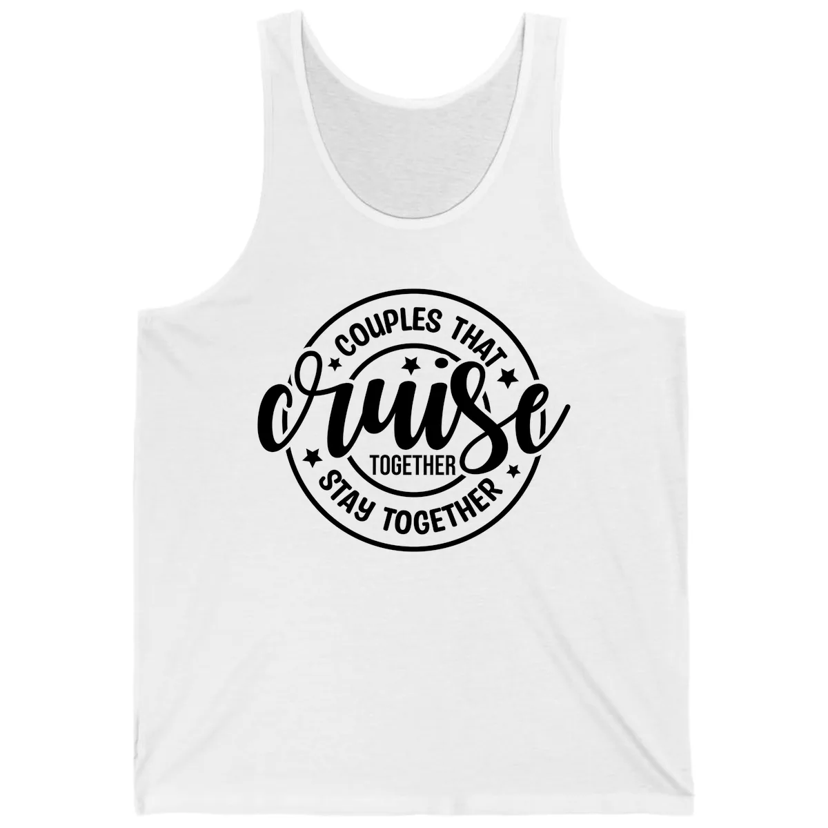 Couples That Cruise Together Tank in White