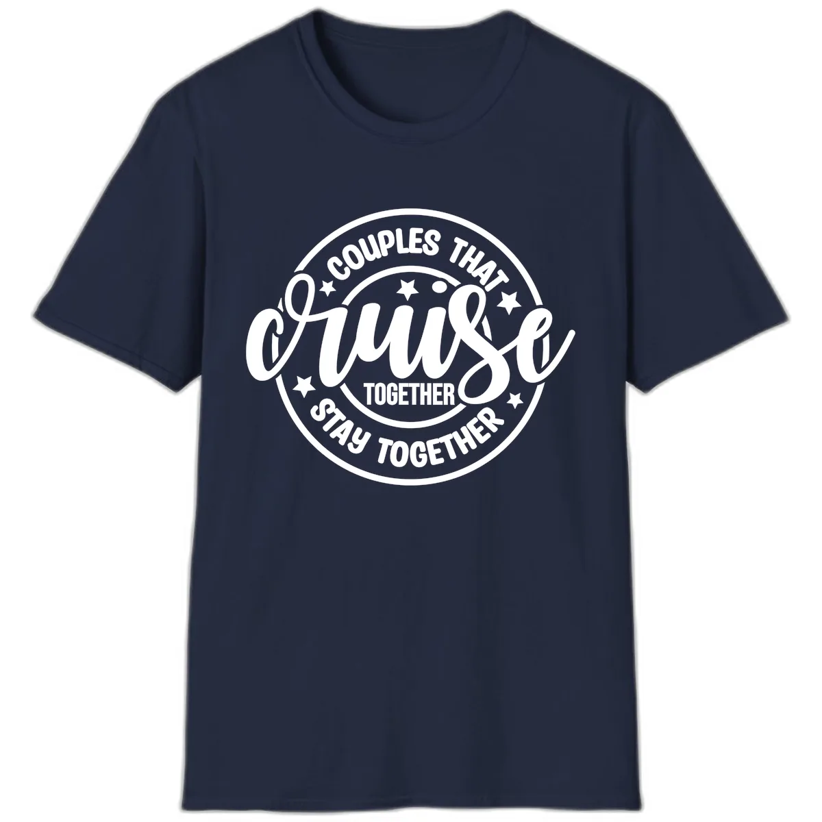 Couples That Cruise Together T-Shirt in Navy