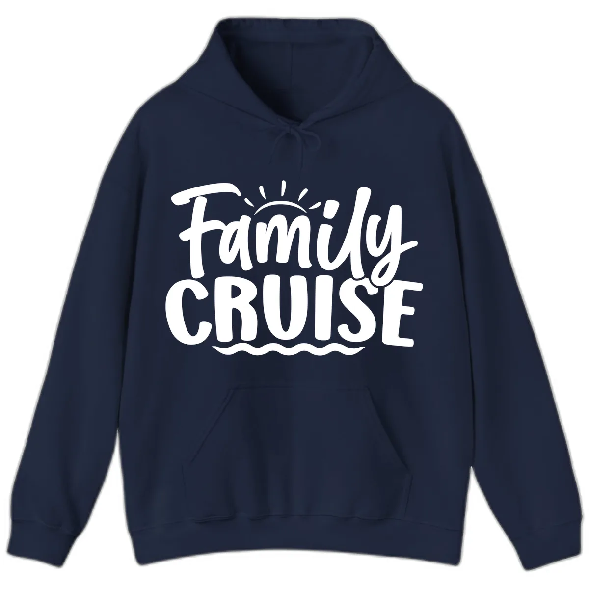 Family Cruise Vacation Fun Hoodie in Navy