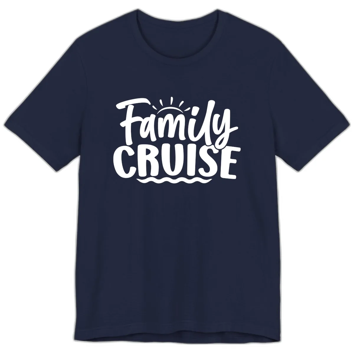 Family Cruise Vacation Fun Premium T-Shirt in Navy
