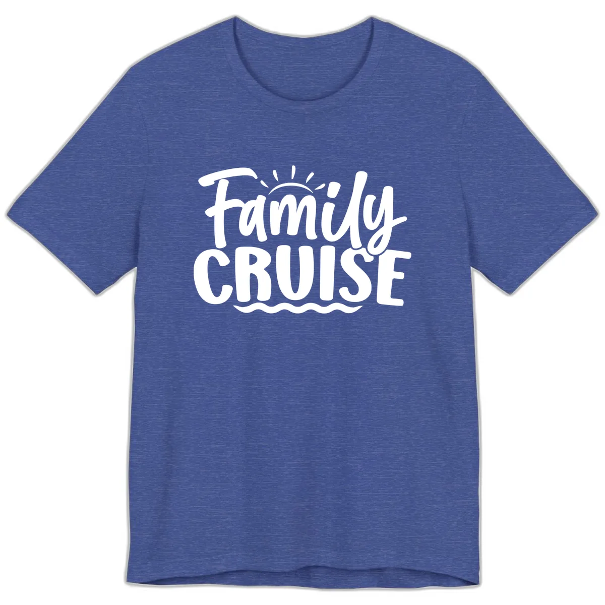 Family Cruise Vacation Fun Premium T-Shirt in Heather True Royal