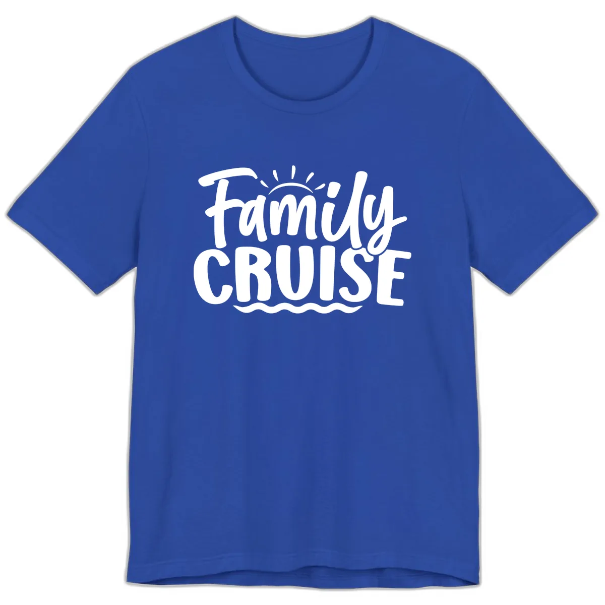 Family Cruise Vacation Fun Premium T-Shirt in True Royal