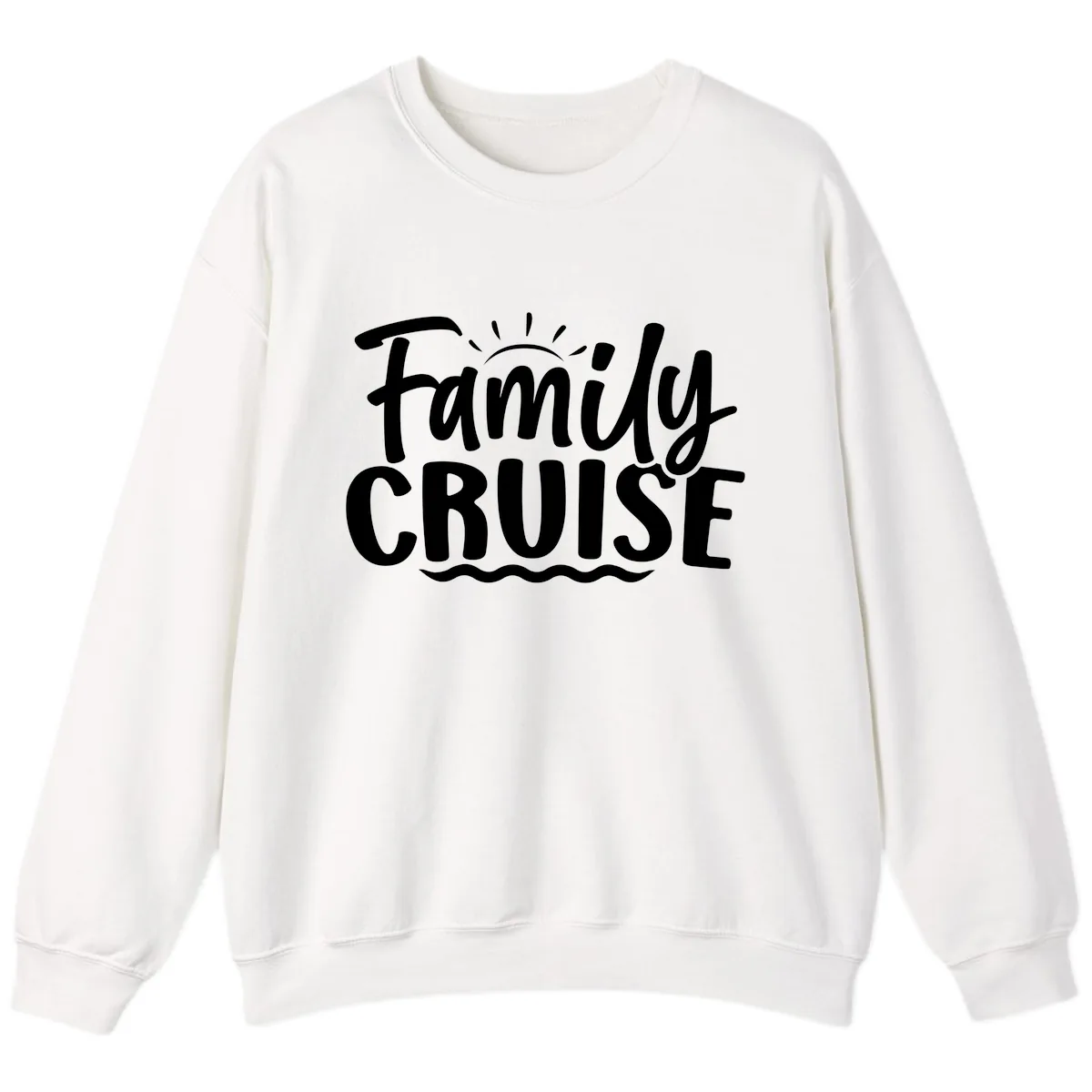 Family Cruise Vacation Fun Sweatshirt in White