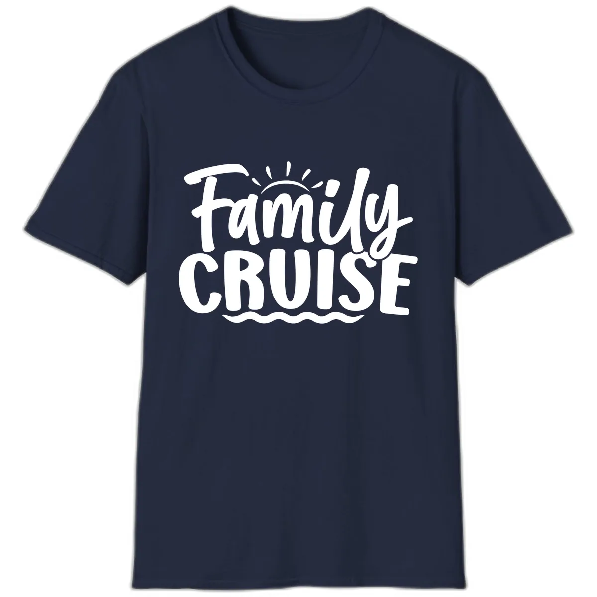 Family Cruise Vacation Fun T-Shirt in Navy