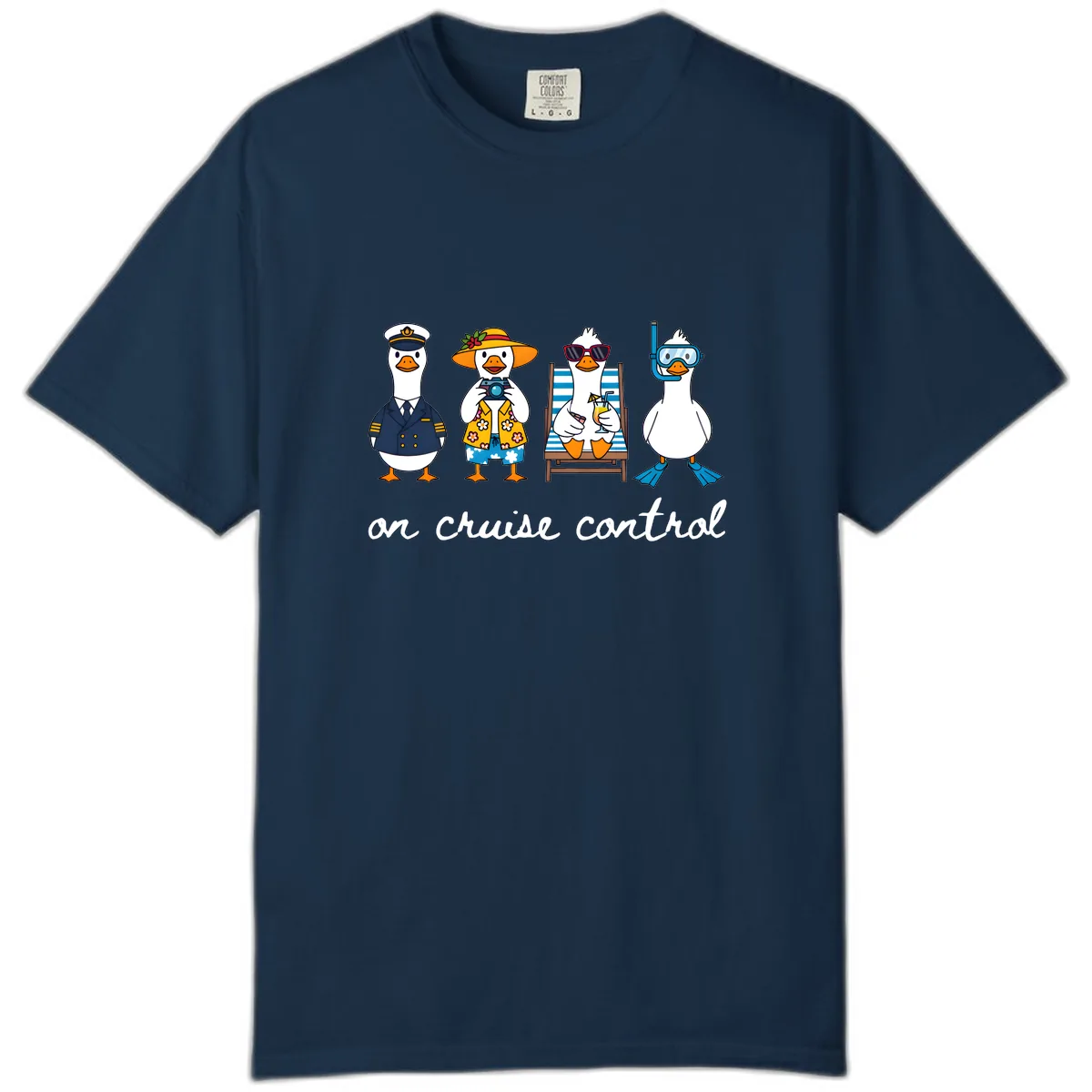 Ducks On Cruise Control Design Comfort Color in True Navy