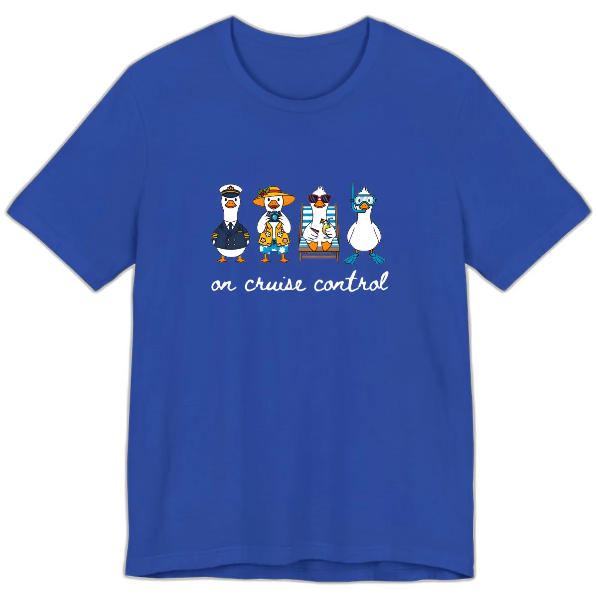 Ducks On Cruise Control Design Premium T-Shirt in True Royal