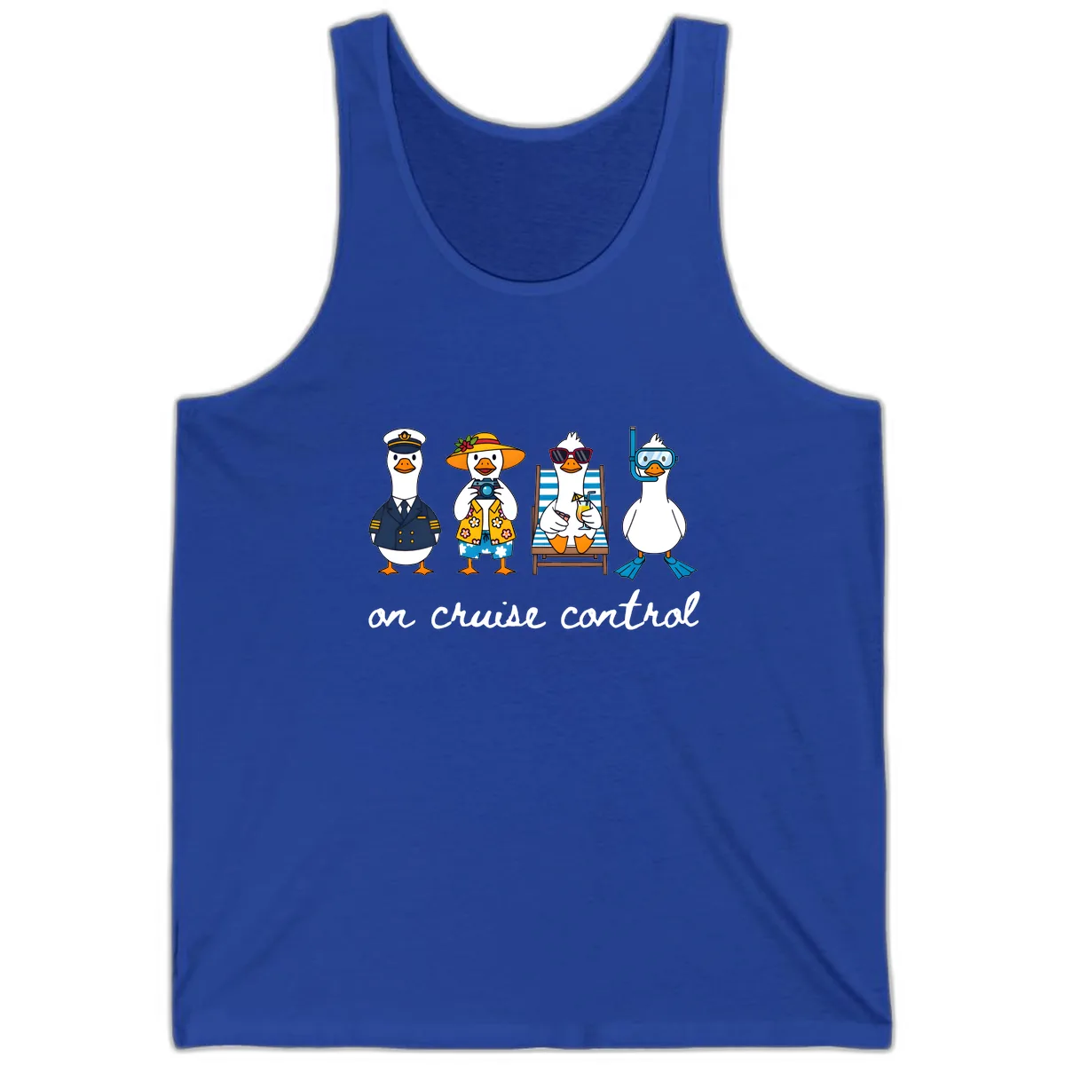 Ducks On Cruise Control Design Tank in True Royal