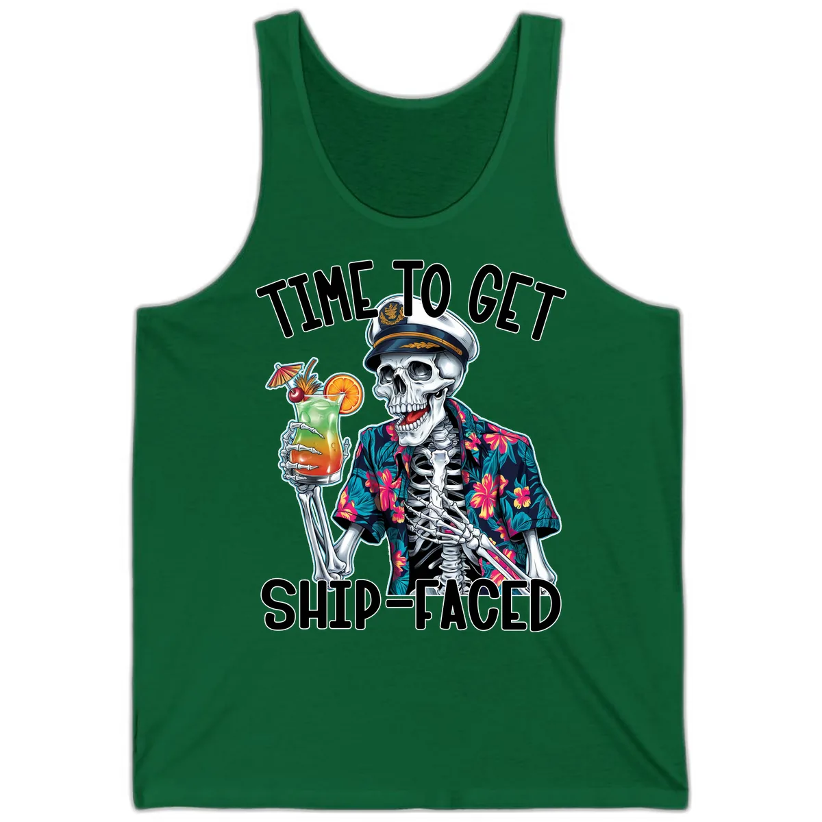 Time To Get Ship Faced Skeleton Tank in Kelly