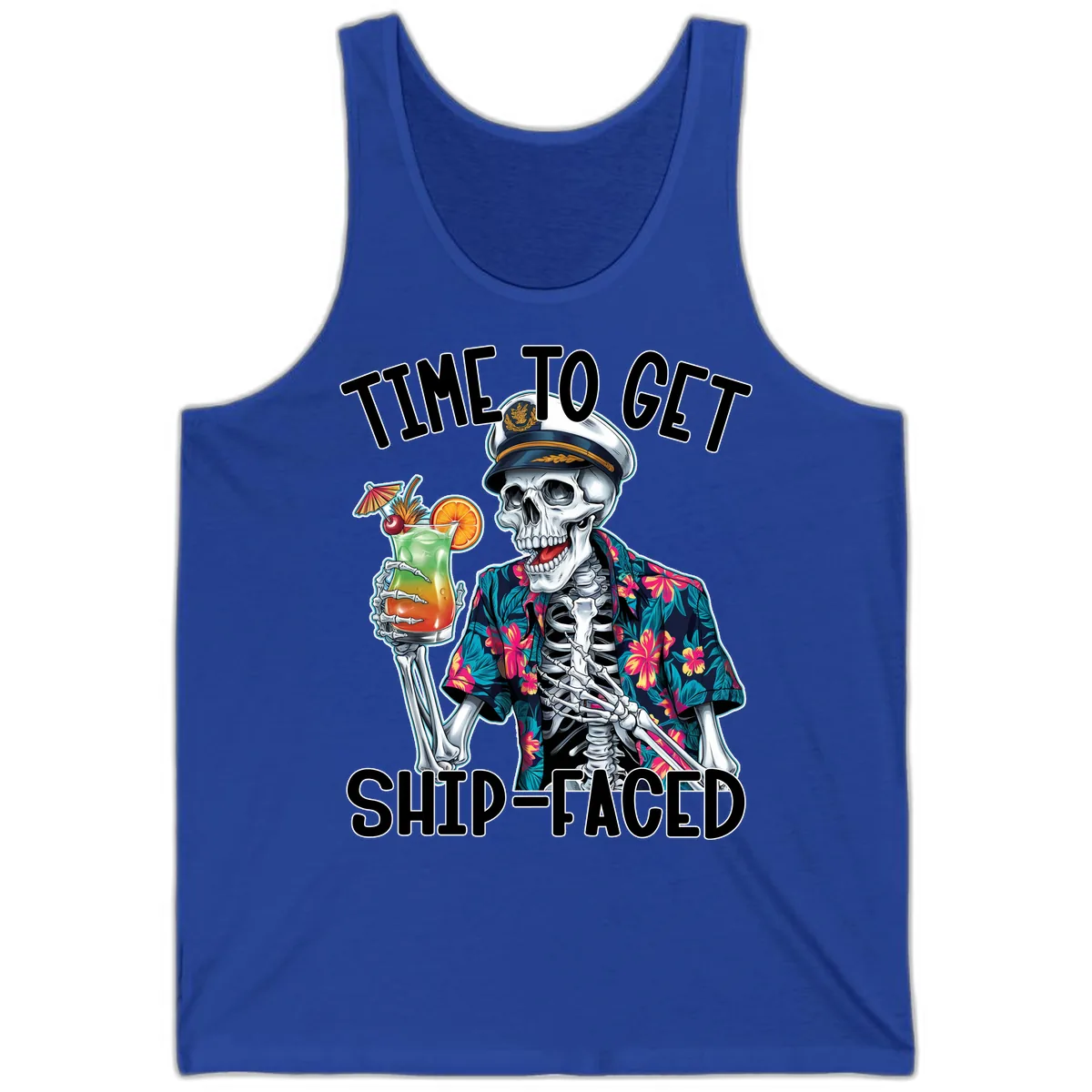 Time To Get Ship Faced Skeleton Tank in True Royal