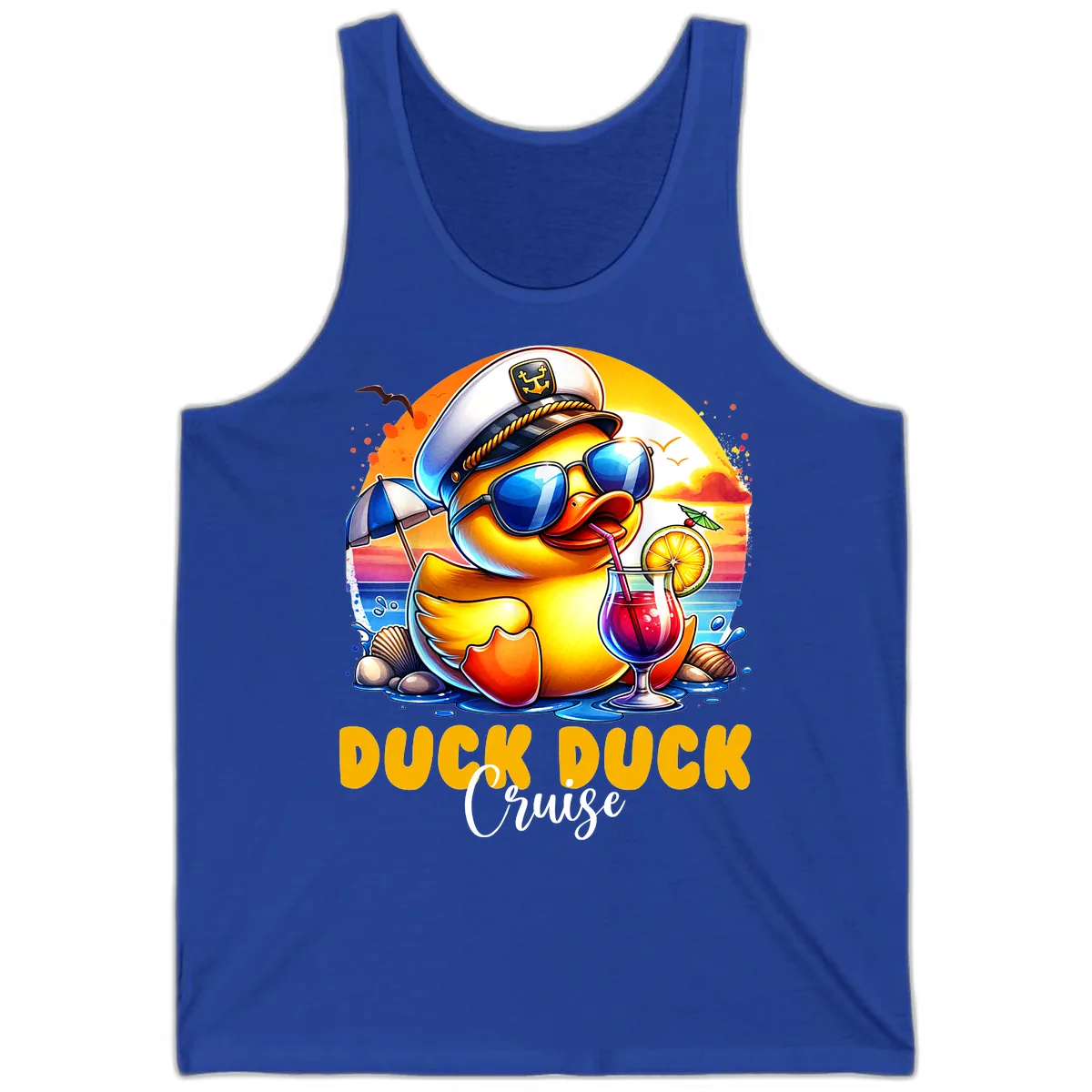 Captain Duck's Tropical Cruise Adventure Tank in True Royal