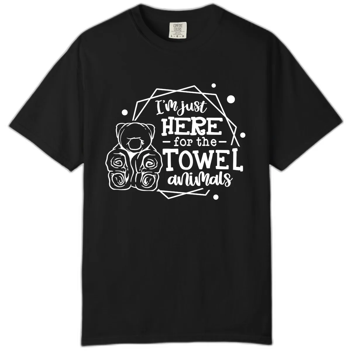 Here for the Towel Animals Comfort Color in Black