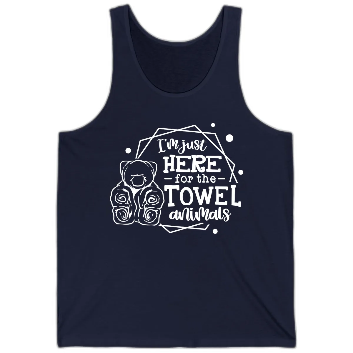 Here for the Towel Animals Tank in Navy