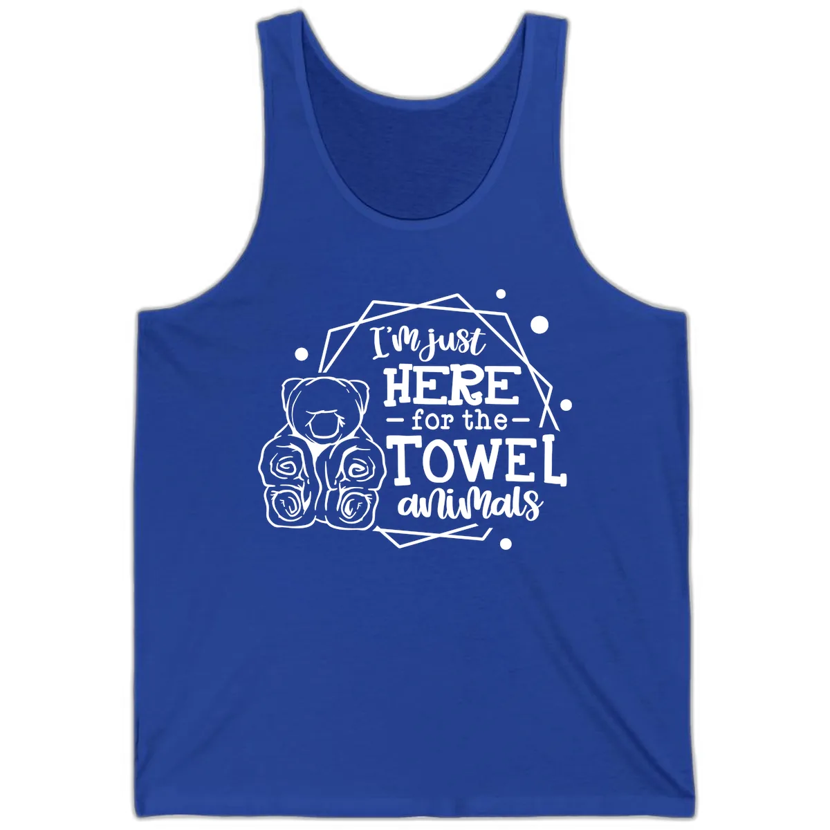 Here for the Towel Animals Tank in True Royal