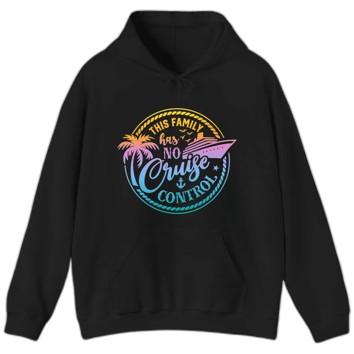 This Family Has No Cruise Control Hoodie in Black