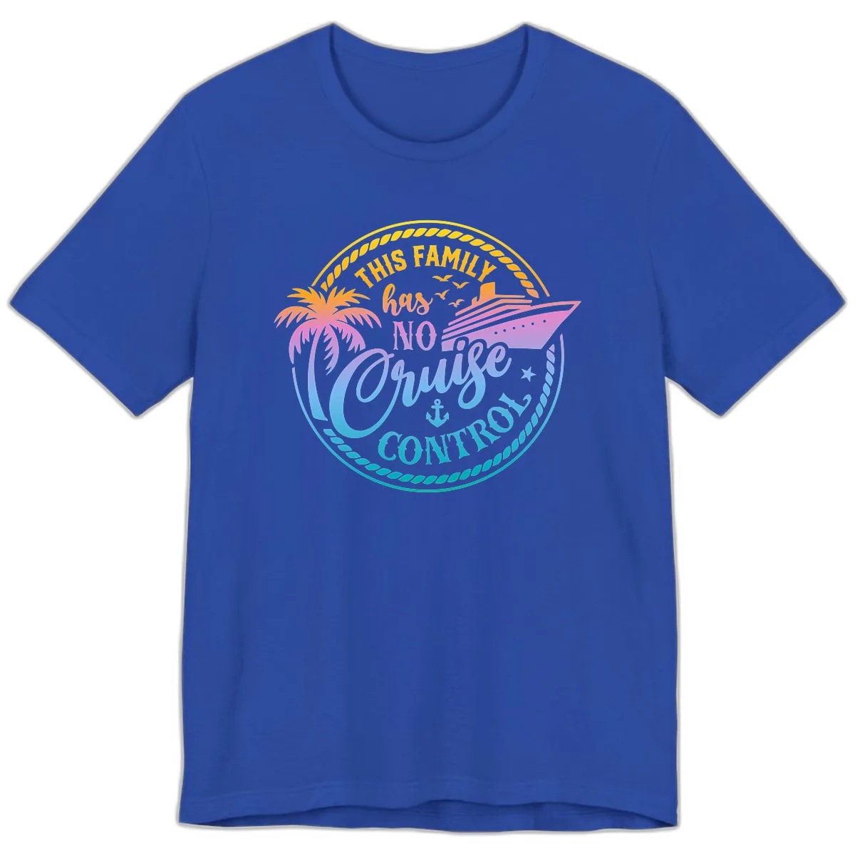 This Family Has No Cruise Control Premium T-Shirt in True Royal