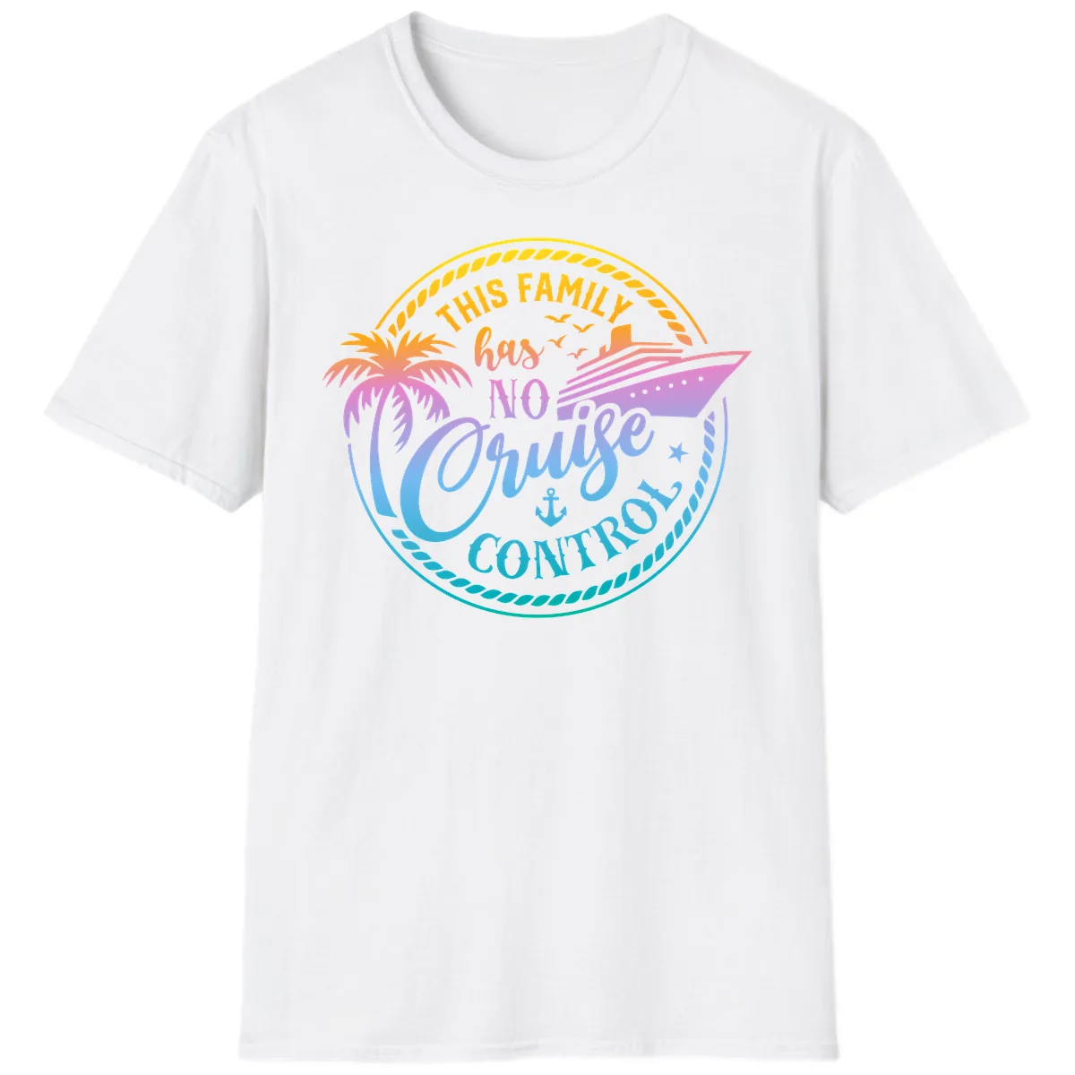 This Family Has No Cruise Control T-Shirt in White