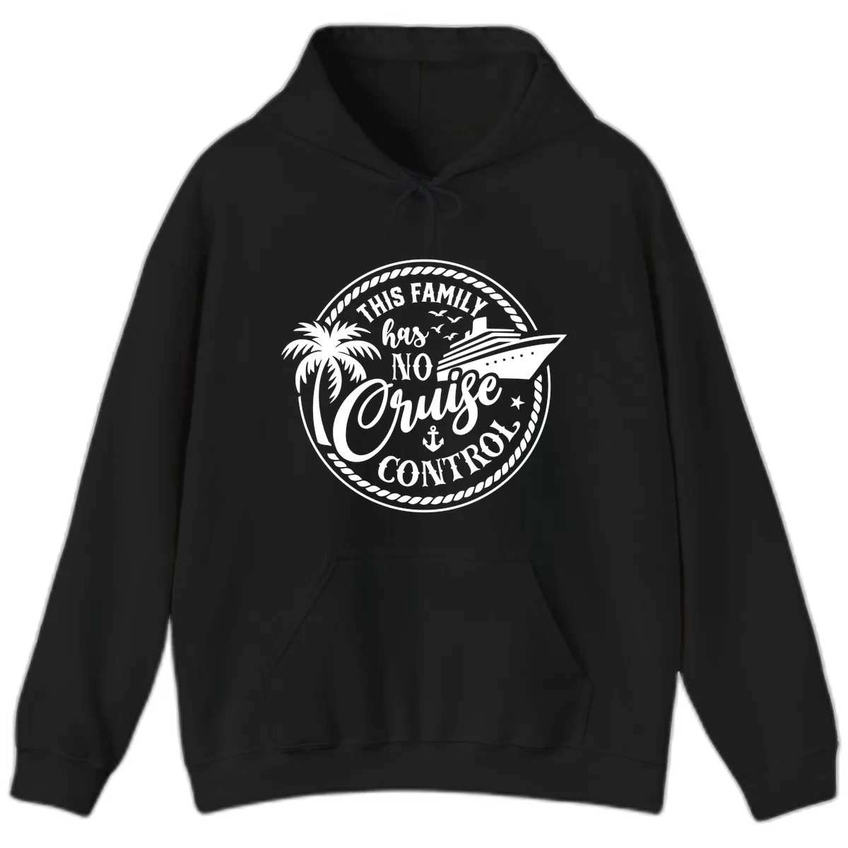 This Family Has No Cruise Control Hoodie in Black
