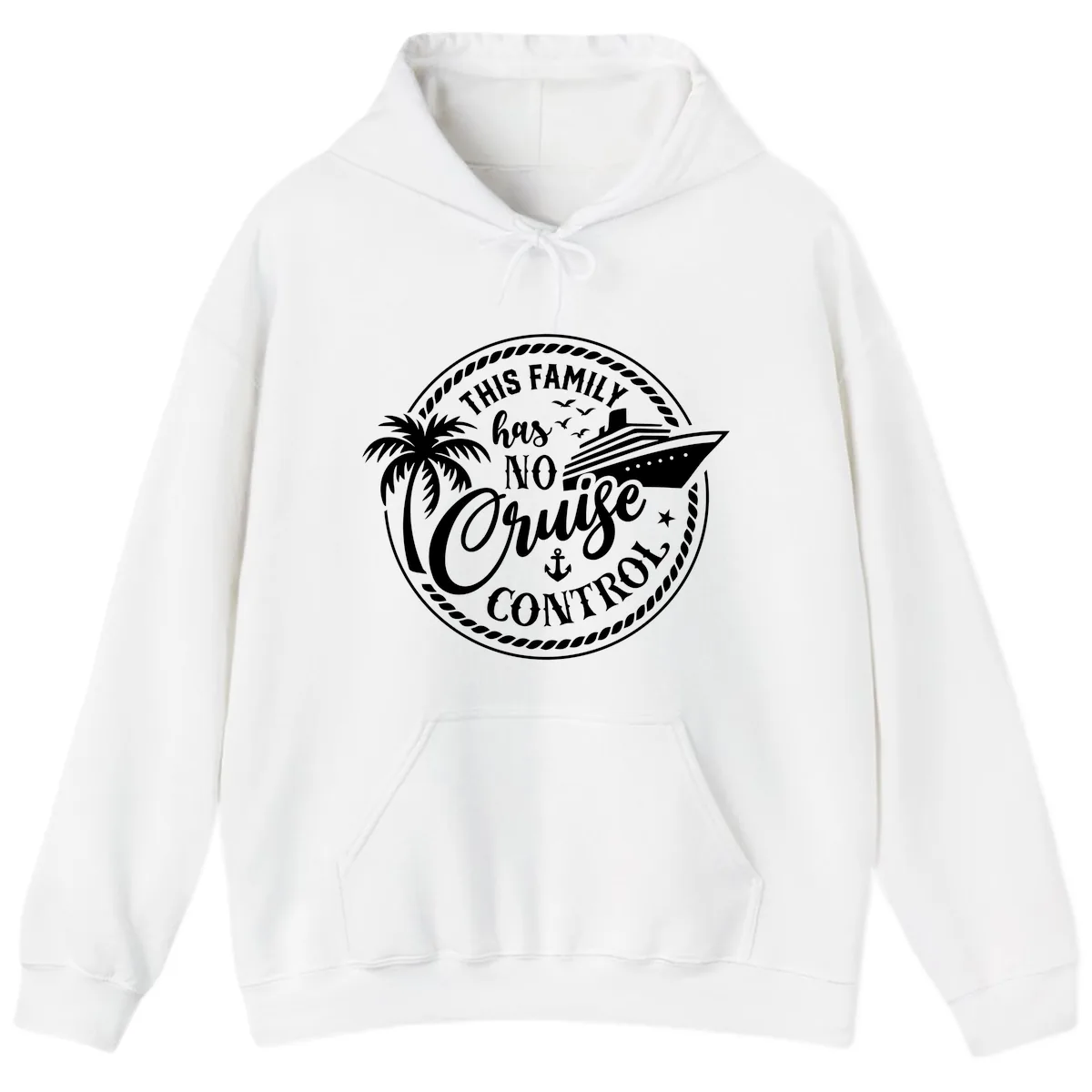This Family Has No Cruise Control Hoodie in White