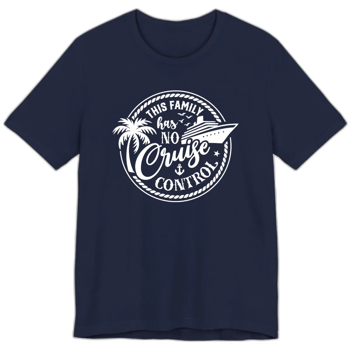 This Family Has No Cruise Control Premium T-Shirt in Navy