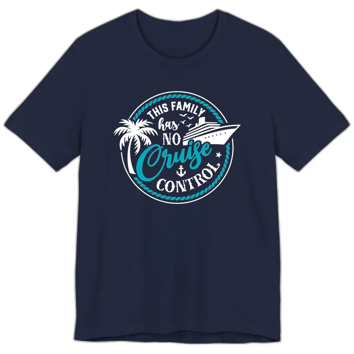 This Family Has No Cruise Control Premium T-Shirt in Navy