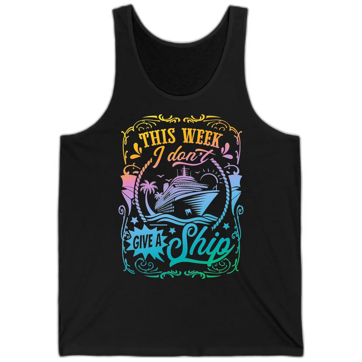 This Week I Don't Give A Ship Tank in Black