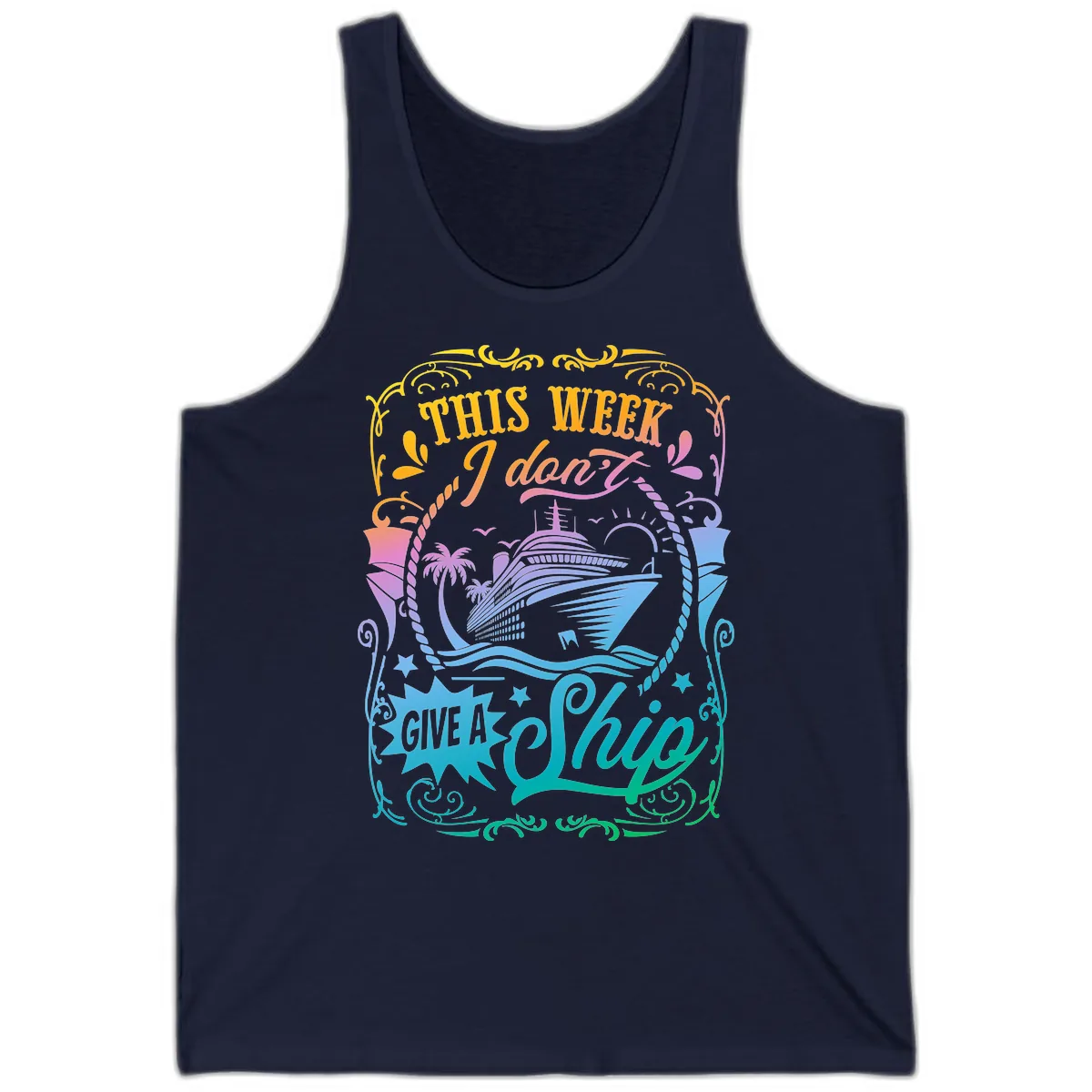 This Week I Don't Give A Ship Tank in Navy