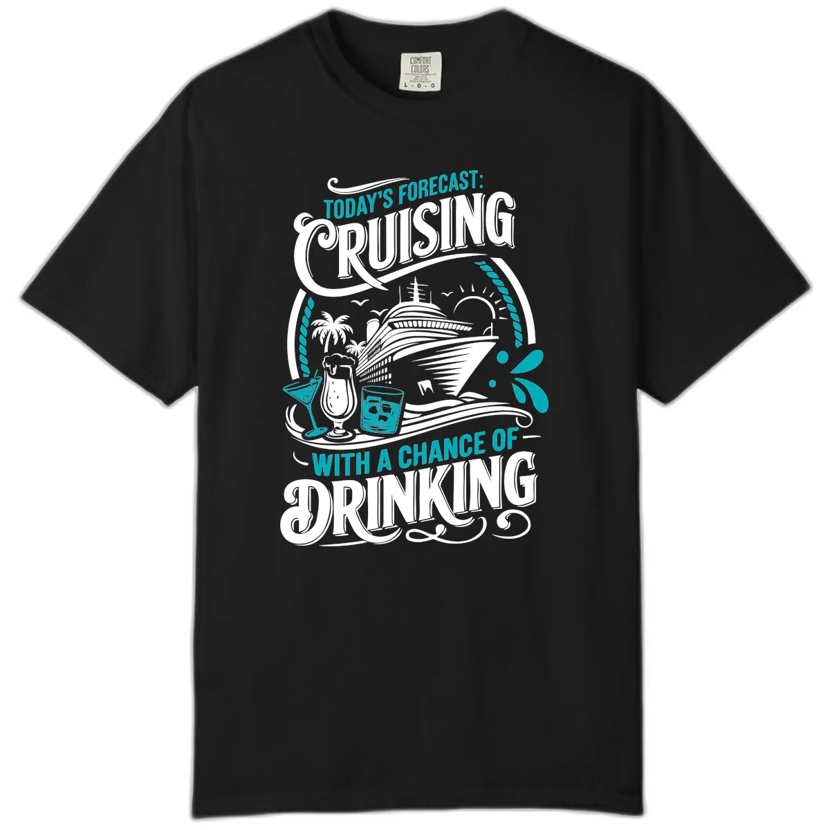 Today's Forecast Cruising With Drinking Comfort Color in Black
