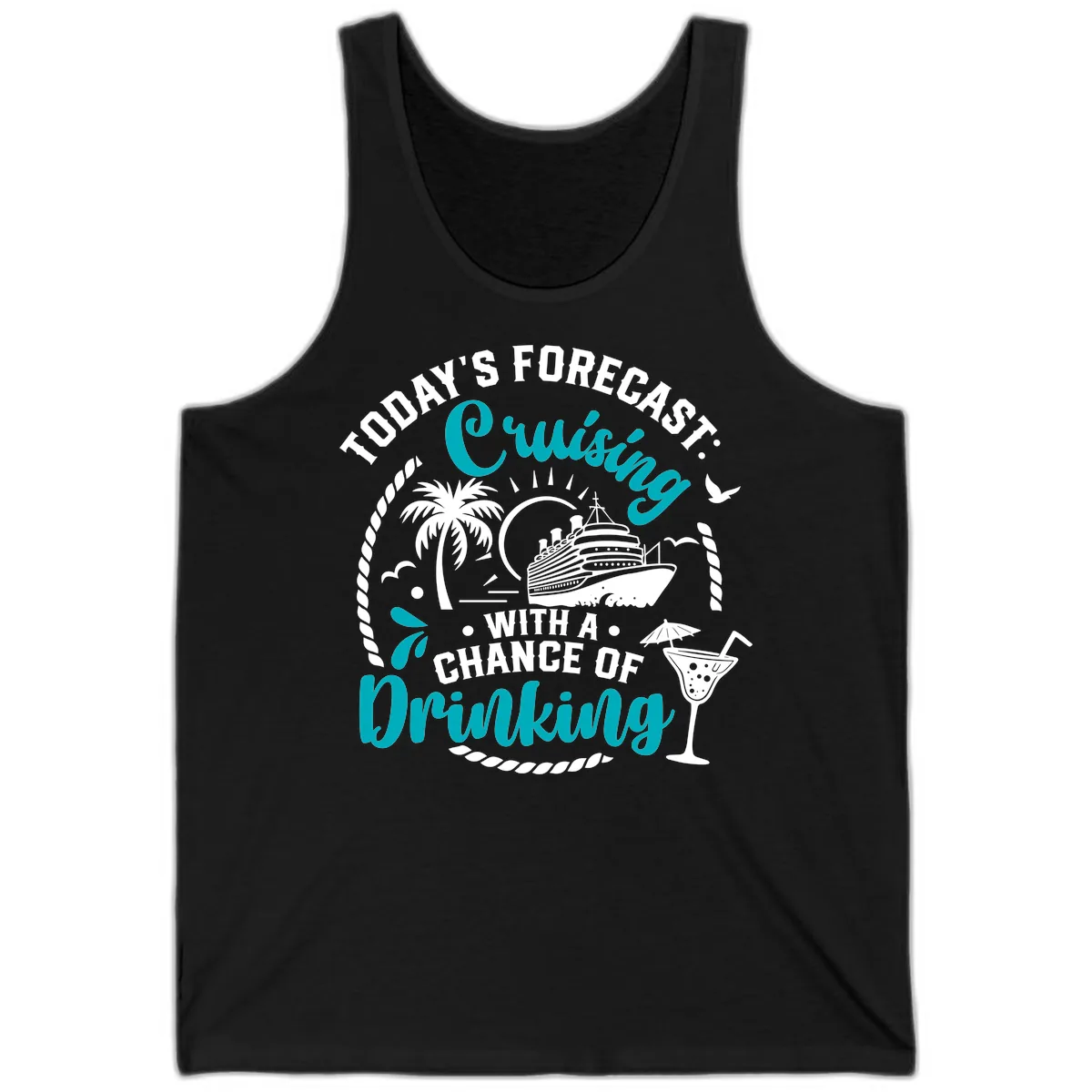 Today's Forecast Cruising Drinking Tank in Black