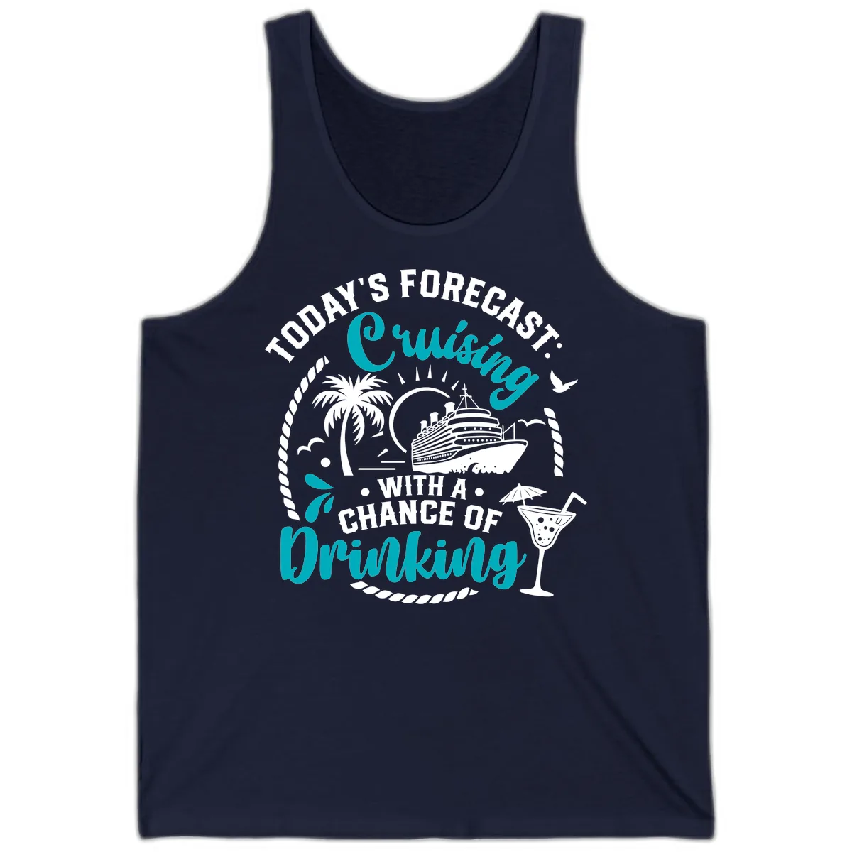 Today's Forecast Cruising Drinking Tank in Navy
