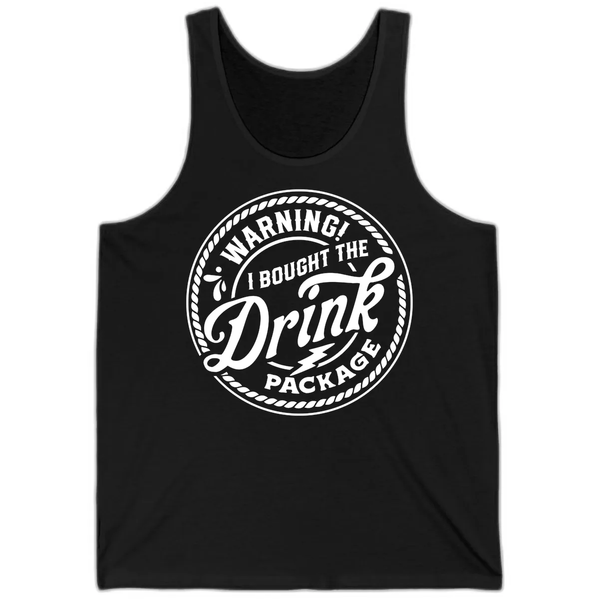 Warning I Bought The Drink Package Tank in Black