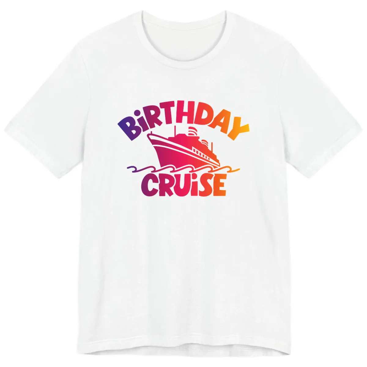 Birthday Cruise Fun Premium T-Shirt in White
