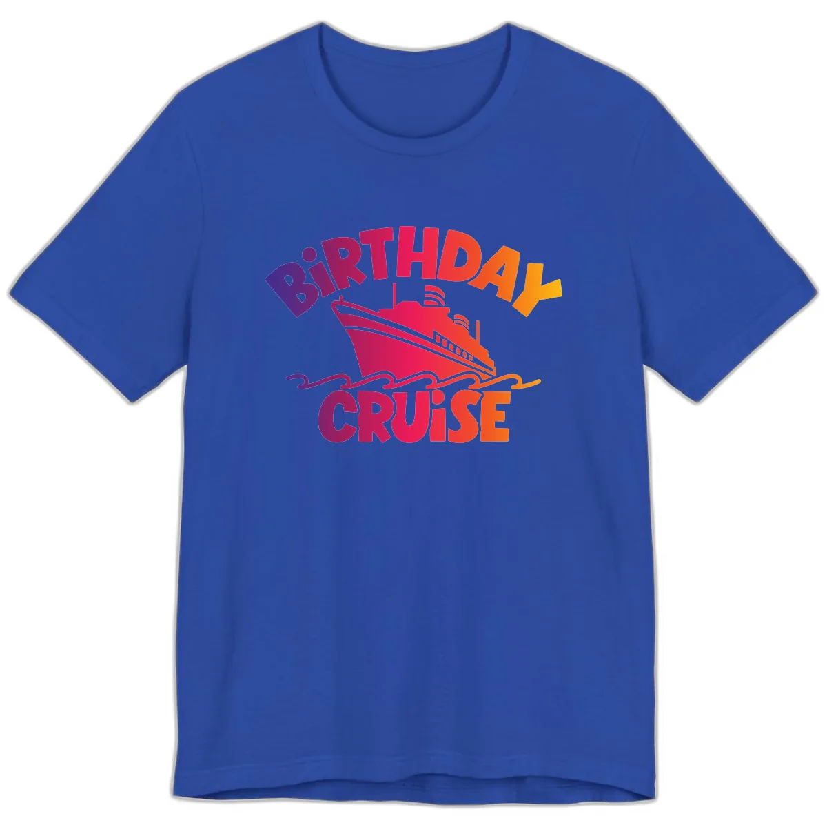 Birthday Cruise Fun Premium T-Shirt in True Royal