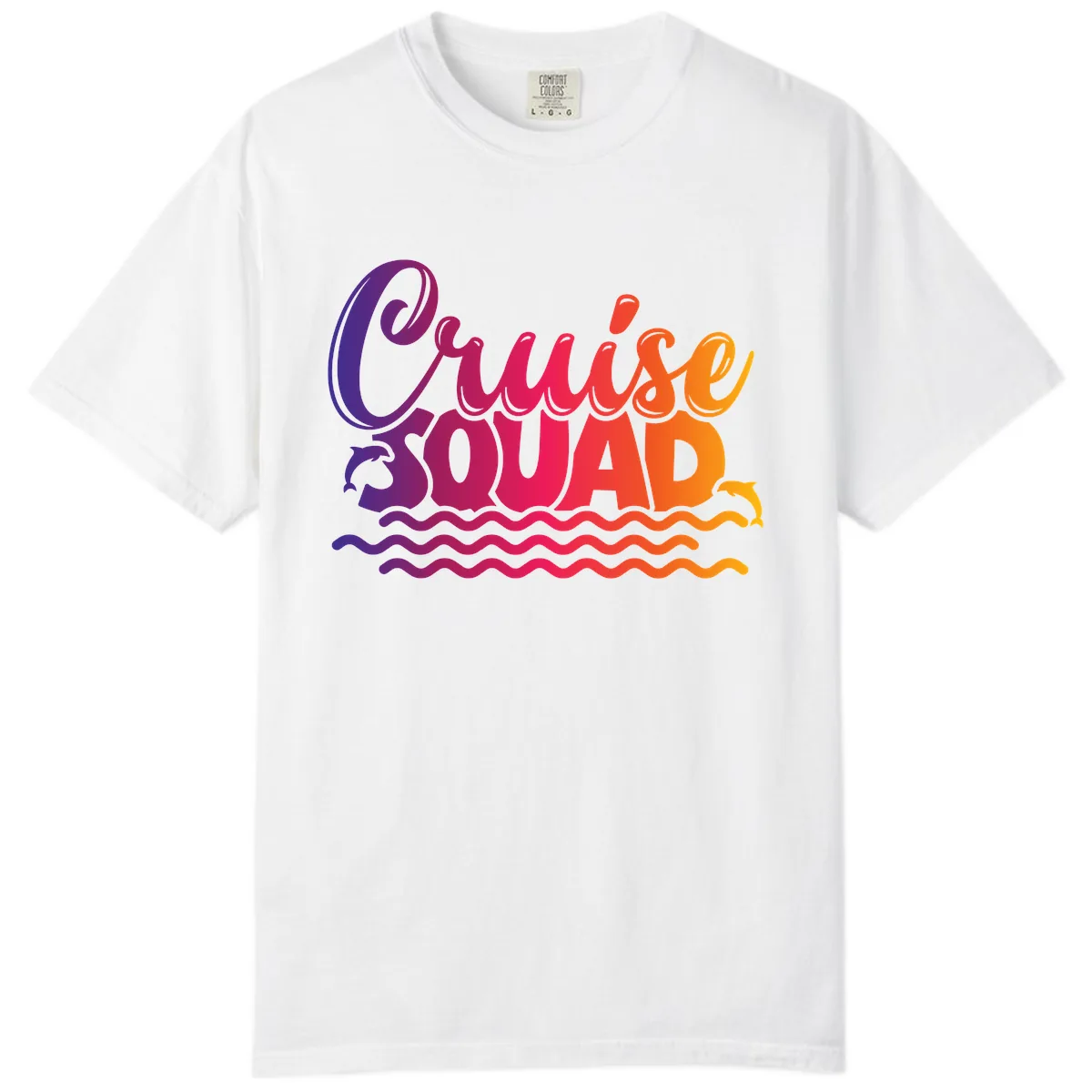 Cruise Squad Ocean Vibes Comfort Color in White