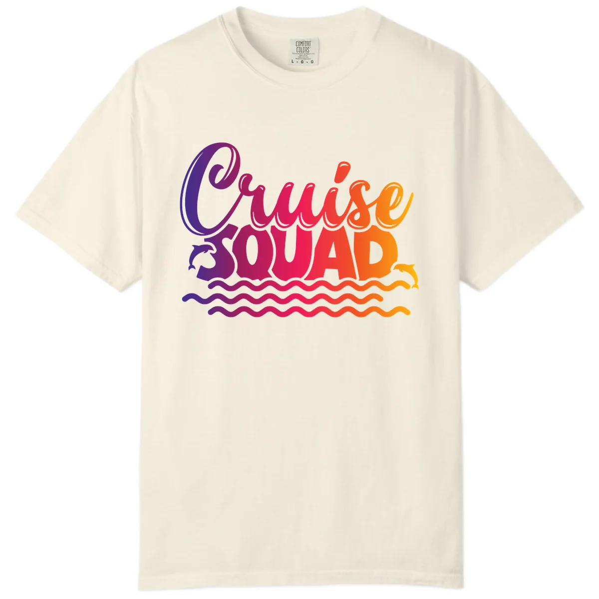 Cruise Squad Ocean Vibes Comfort Color in Ivory