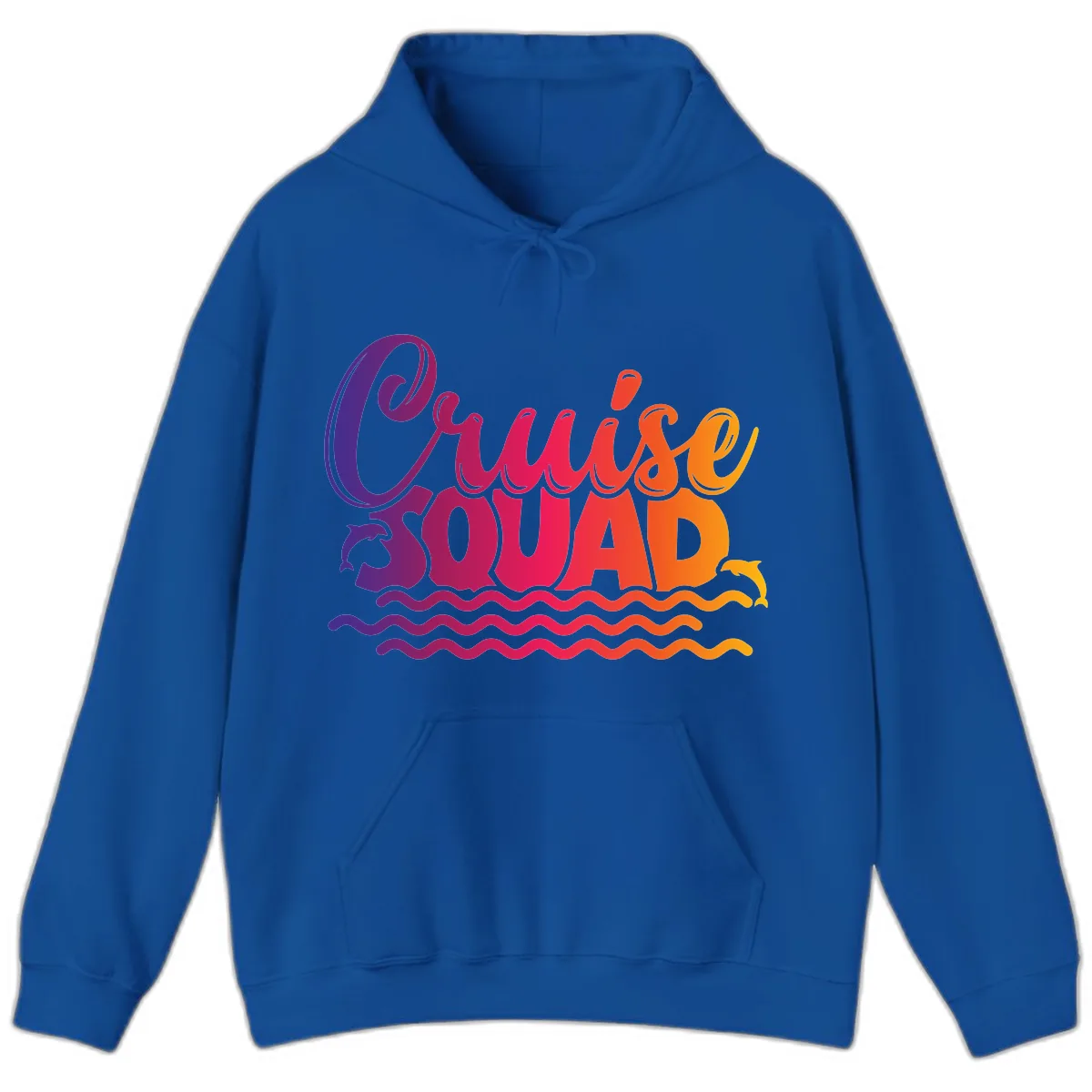 Cruise Squad Ocean Vibes Hoodie in Royal