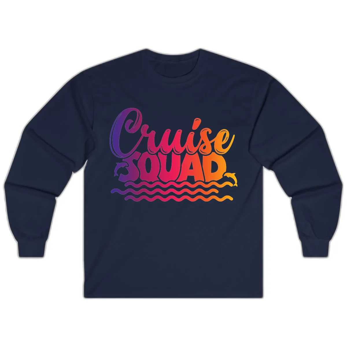 Cruise Squad Ocean Vibes Long Sleeve in Navy