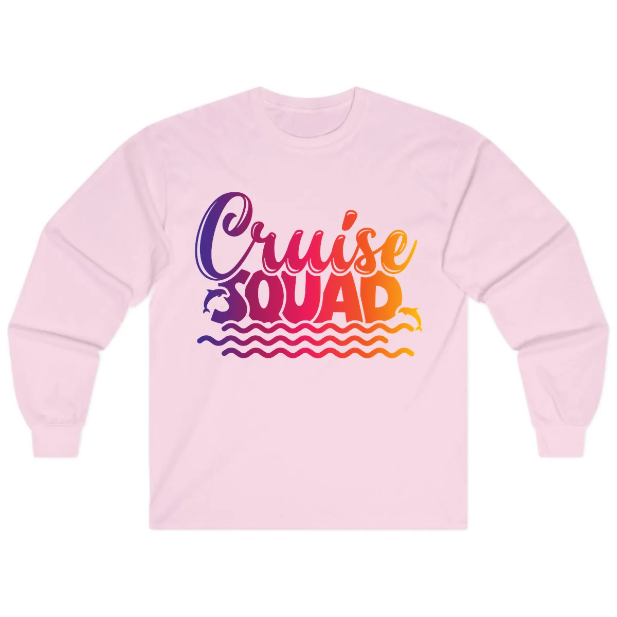 Cruise Squad Ocean Vibes Long Sleeve in Light Pink