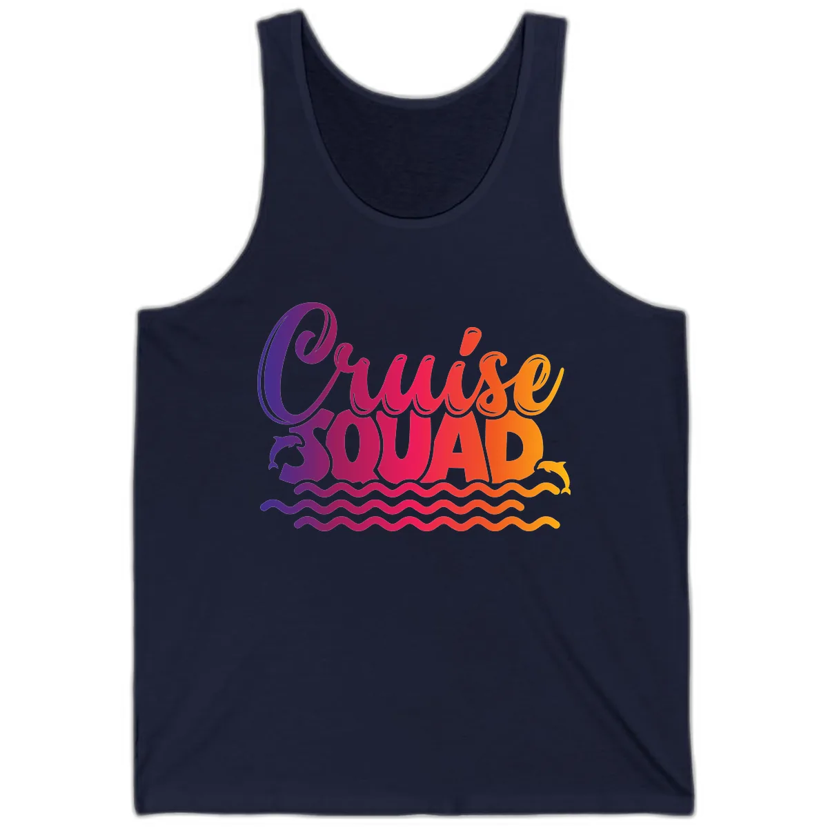 Cruise Squad Ocean Vibes Tank in Navy